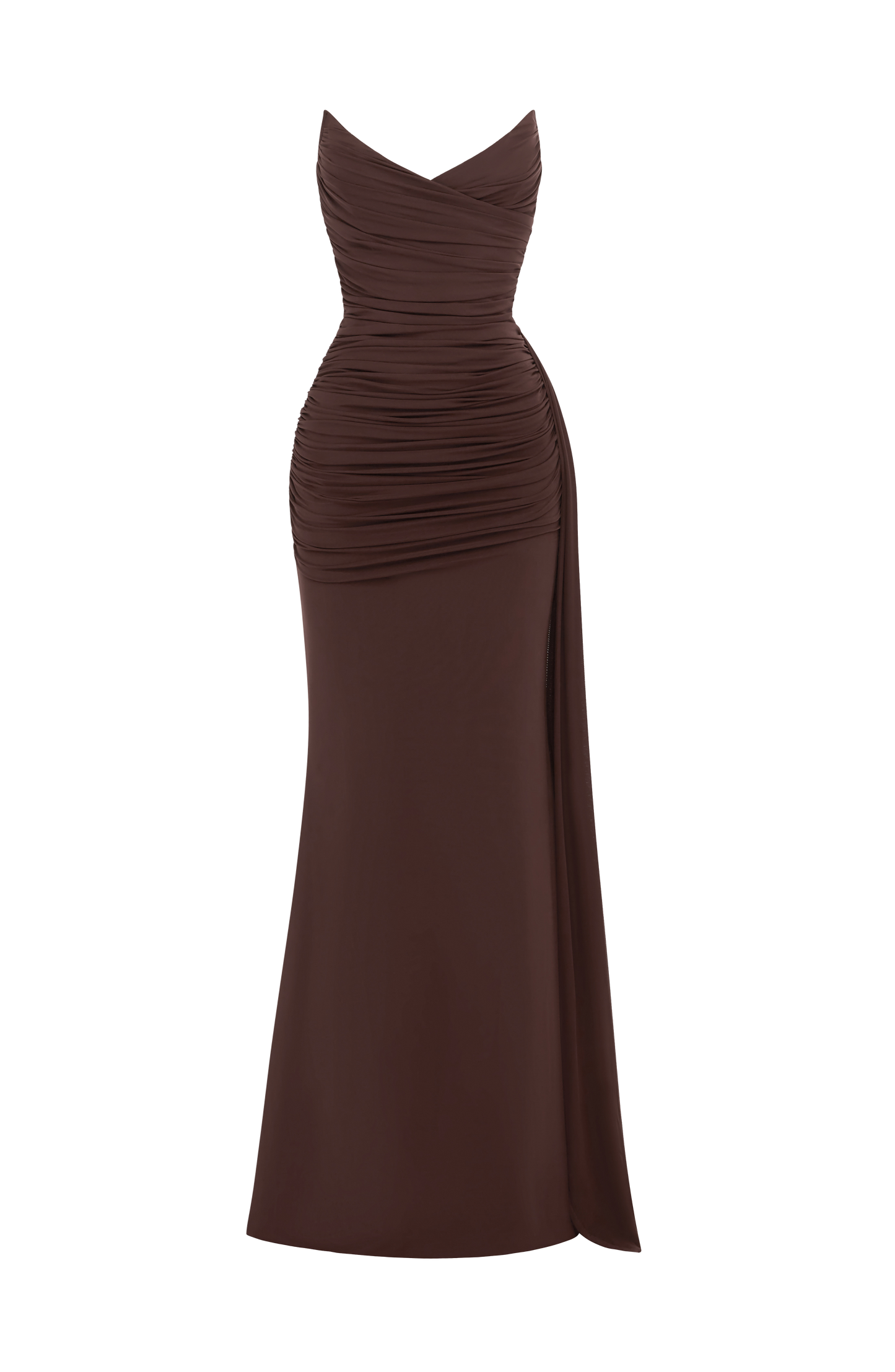 Ashika Maxi Dress - Plum Brown