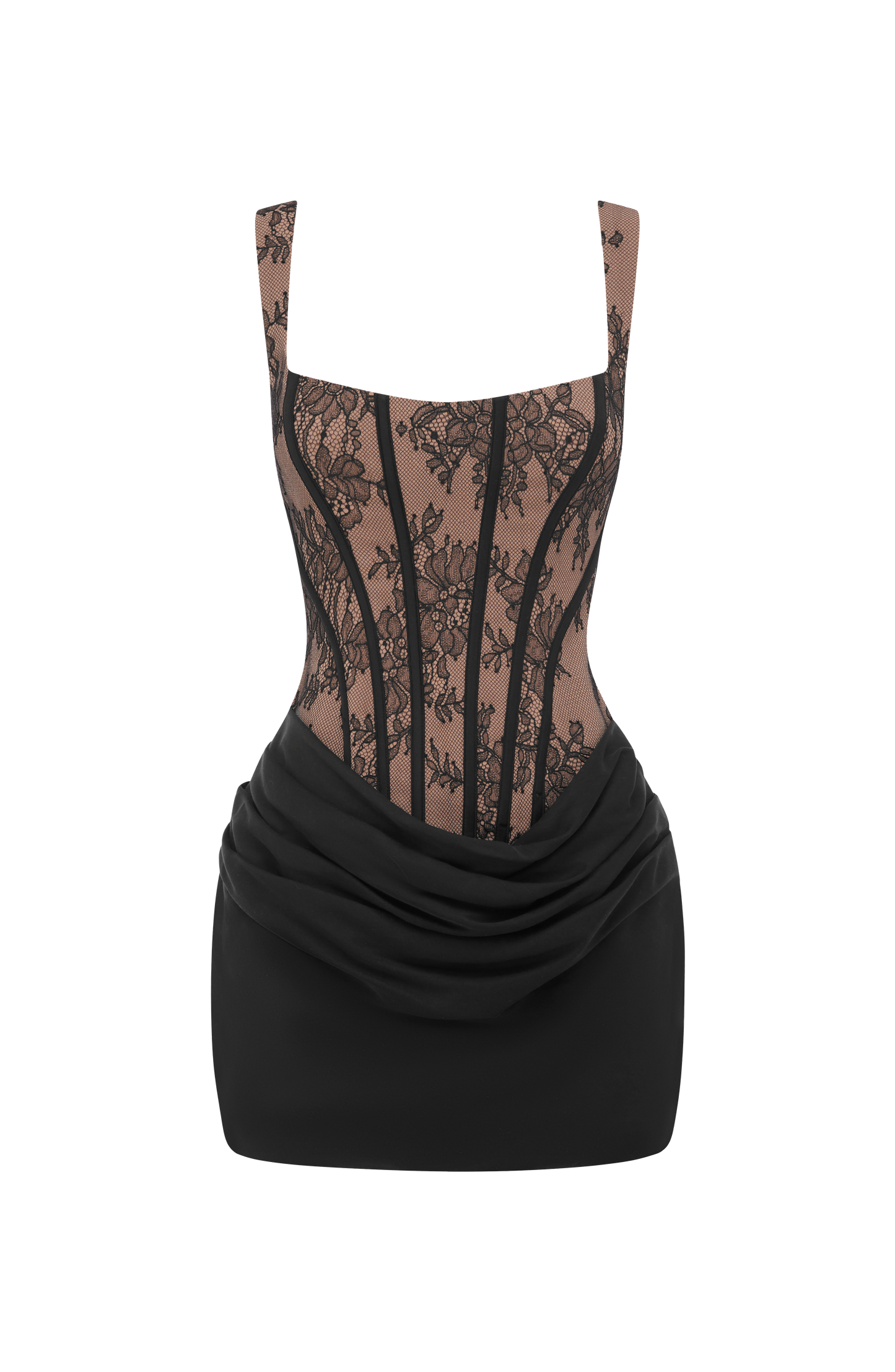 Cornelia Mini Dress - Black Lace