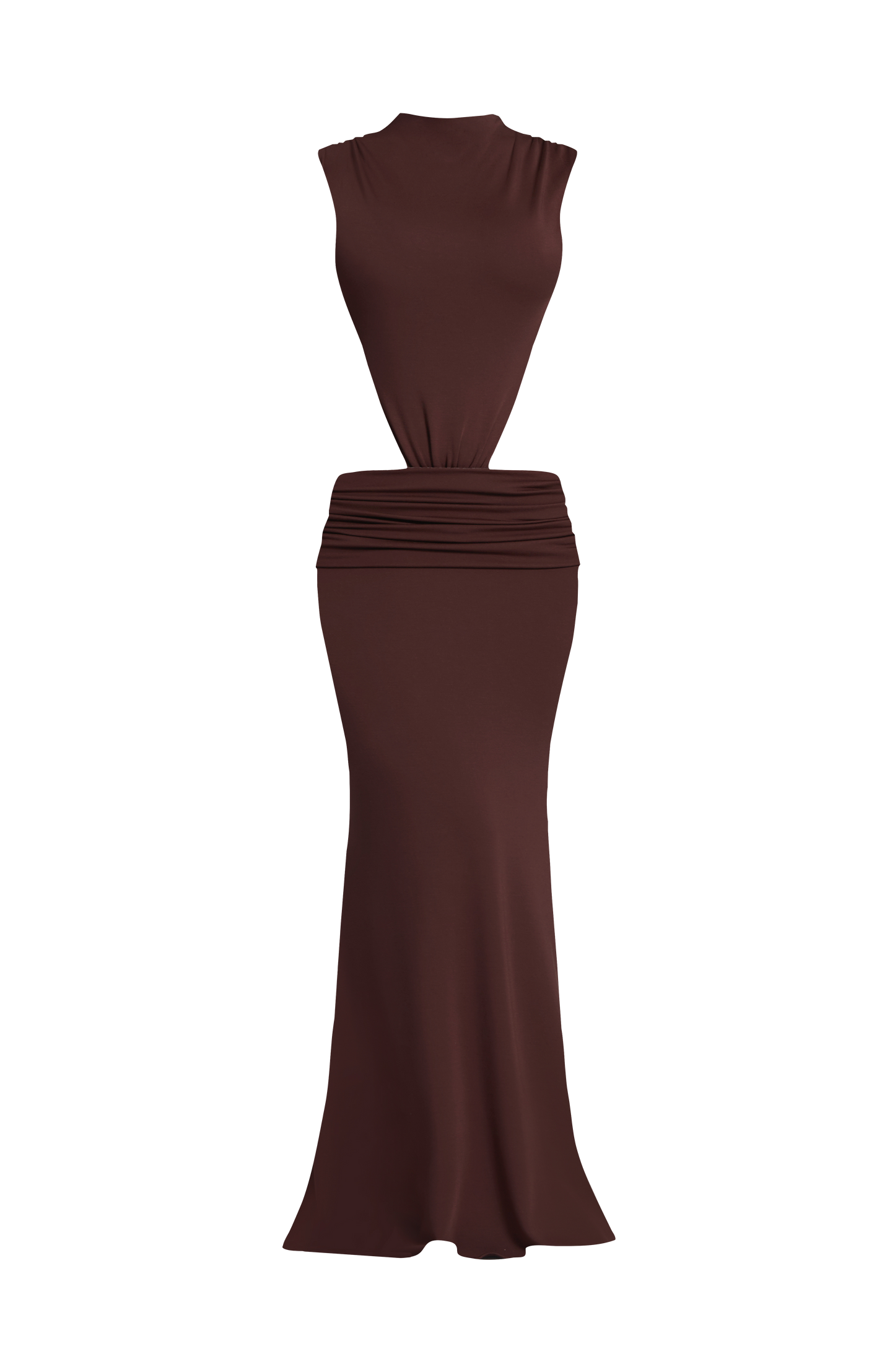 Fenella Maxi Dress - Plum Brown