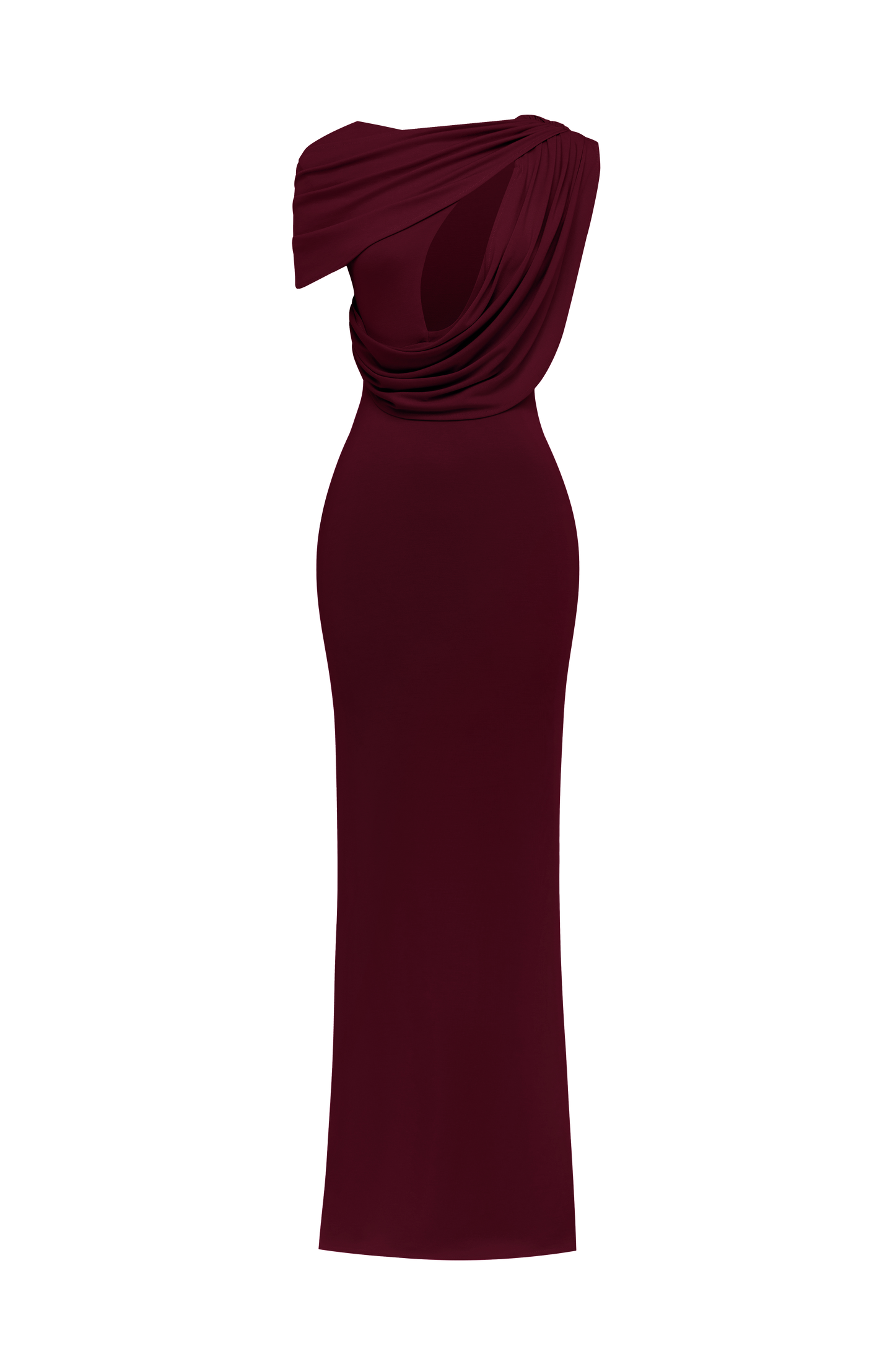 Kalina Maxi Dress - Cherry Lacquer