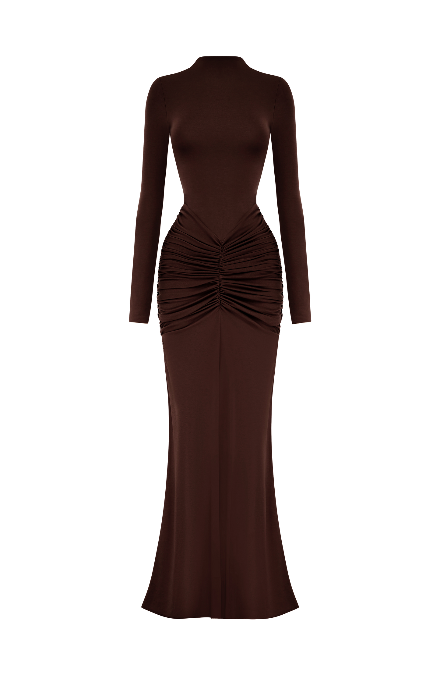 Oriane Maxi Dress - Plum Brown