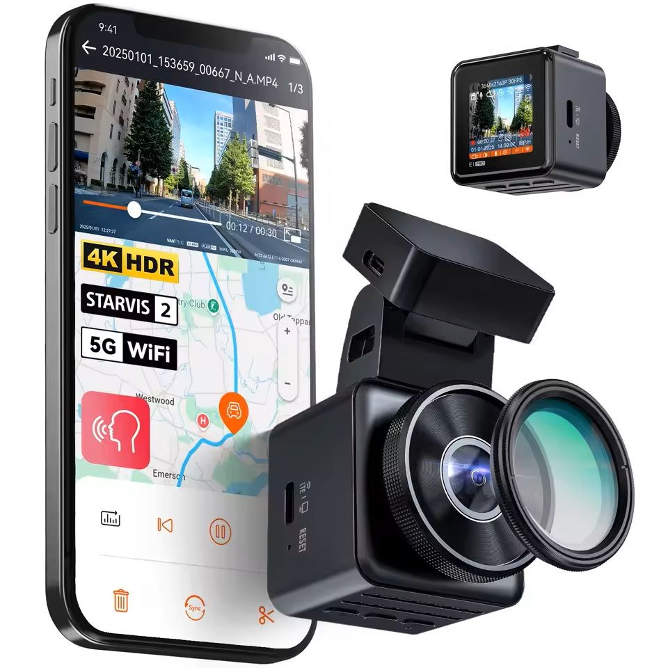 4K Mini Dash Cam With HDR Night Vision And GPS WiFi Tracking 7