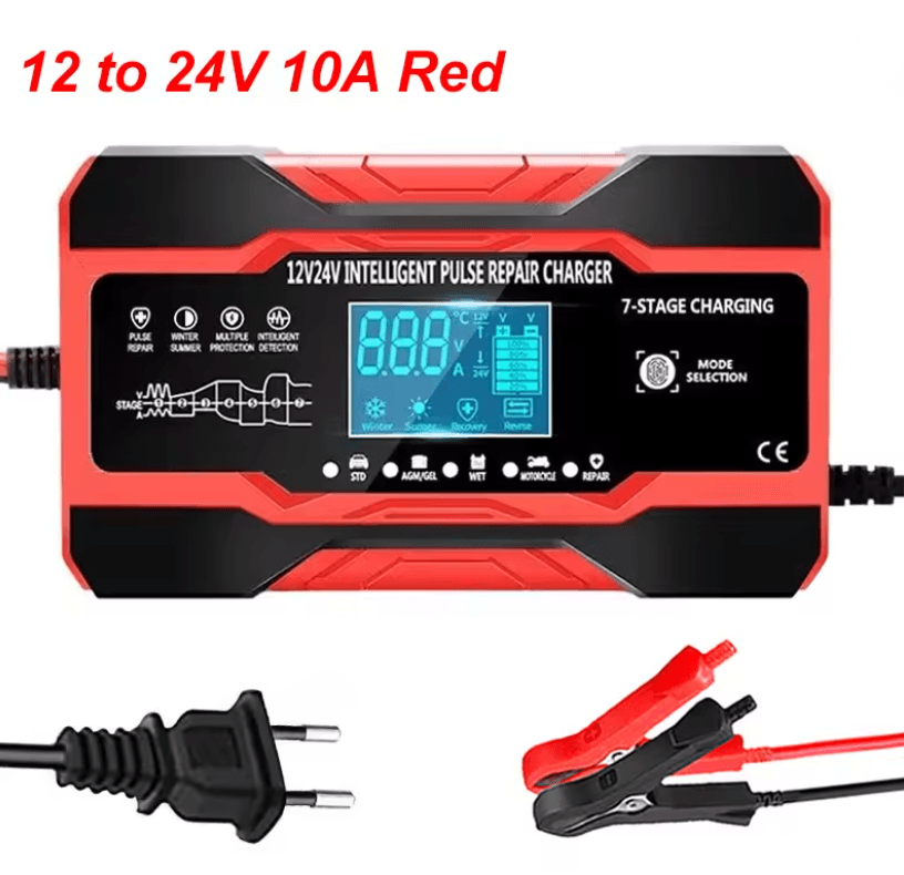Smart 12V 24V Battery Charger With Pulse Repair For Car AGM GEL And Lead Acid Batteries 3