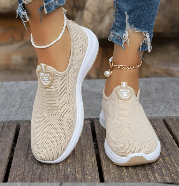 Womens Slip On Breathable Sports Shoes Lightweight Ballet Flats Barefoot Sneakers 6