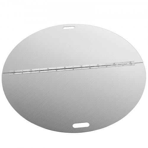 Round Foldable Fire Pit Lid Stainless Steel Spark Screen Snuff Cover HeavyDuty Fire Pit Ring With H