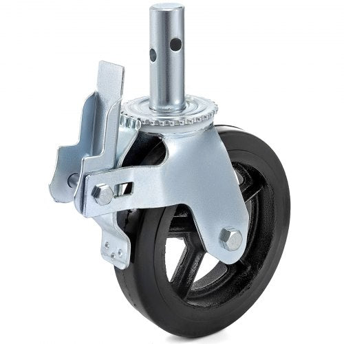 IndustrialGrade Rubber Swivel Casters With Dual Locking 360 Mobility 1100LBS Load Capacity Set Of 4 10
