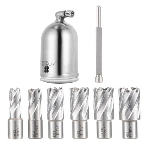1680W Magnetic Drill Press 2 Inch Boring Diameter Annular Cutter Machine With 2900 LBS Force 6pc H 9