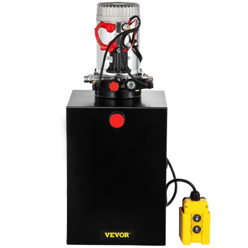 20 Quart Hydraulic Power Unit Double Acting Hydraulic Pump For Dump Trailers 3200 PSI 12V DC 2 G 9