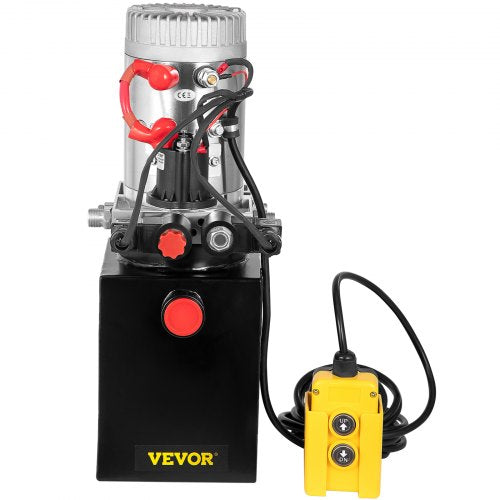 Hydraulic Pump Quart Double Acting Hydraulic Power Unit With Steel Oil Tank DC Pump For Dump Traile 10