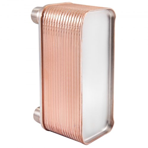B1230 Brazed Plate Heat Exchanger 30 Plates 316L Stainless Steel 34 MPT Ports For Efficient Hydroni 10