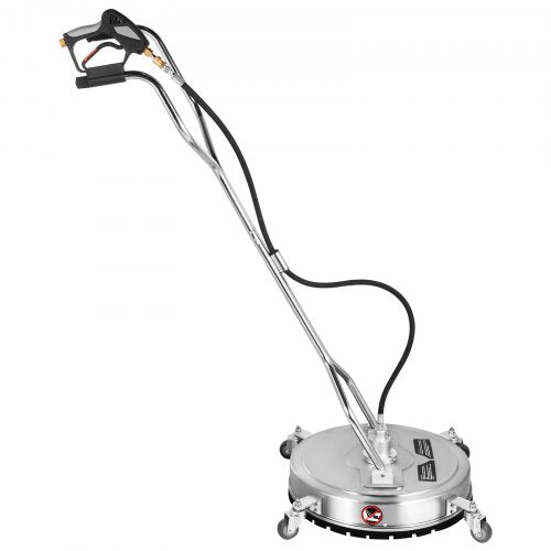 Surface Cleaner Flat Surface Cleaner for Pressure Washer 4000PSI with Quick Connector, Stainless Steel Rotating Rod