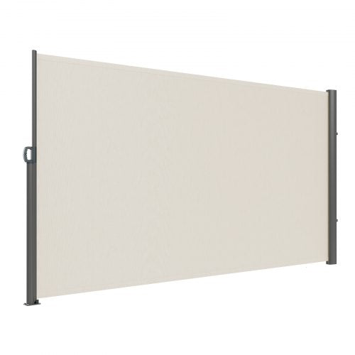 Retractable Side Awning Durable Full Aluminum Frame UVResistant Patio Sunshine Screen Privacy Wind 10