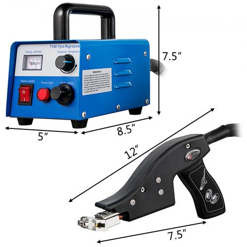 Truck Tire Grooving Iron for Trailer Tires, Durable Rubber Grooving Blades Groover Machine for Racing, Trucks