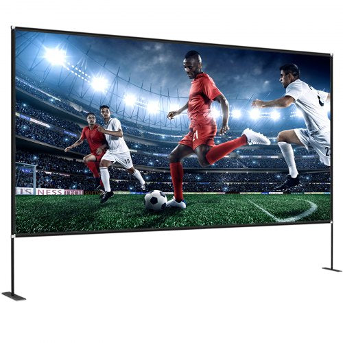 180Inch Portable Projector Screen With Stand 169 4K HD Outdoor Movie Screen Wide Viewing Angle 10