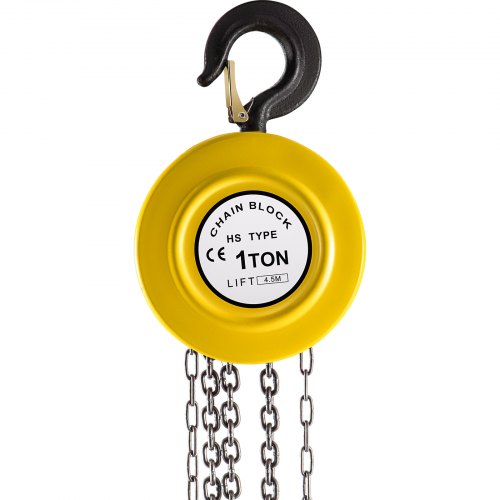 Manual Chain Hoist 1Ton Capacity 15 Ft Lift IndustrialGrade Steel Construction For Transport Works 9