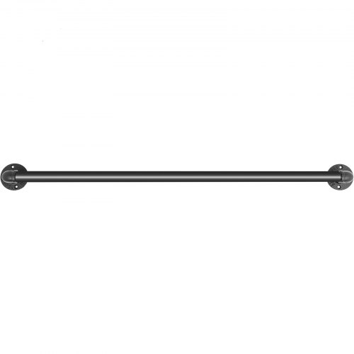 Round Corner Wall Handrailings HeavyDuty 440LBS Carbon Steel Pipe Handrail For Secure Stair Support 9