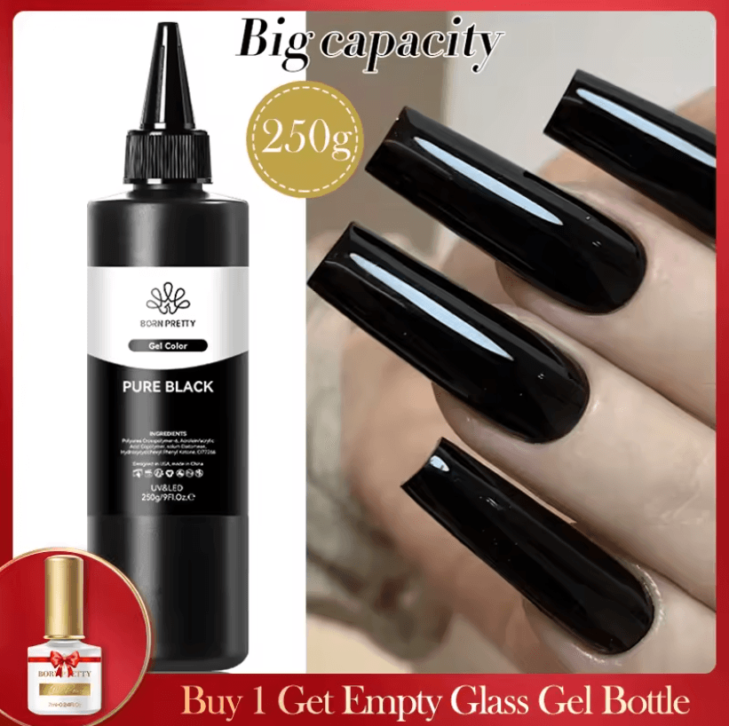 BORN PRETTY 10 In 1 Glue Gel Nail Polish With Rubber Base And Super Bright Top Coat 26