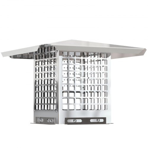 Flue Caps, Stainless Steel Chimney Cover with Bolts & Screws, Adjustable Mesh Spark Arrestor for Outdoor Fireplace