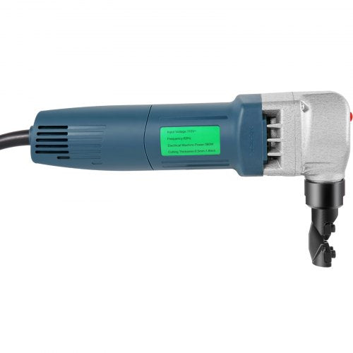 Sheet Metal Nibbler, Electric Metal Nibbler 1800RPM High Speed Rotor, Metal Nibbler Cutter with Replaced Blades, Storage