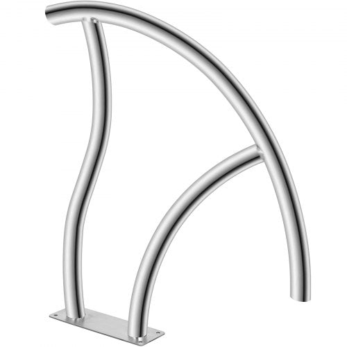 304 Stainless Steel Stair Pool Hand Rail 375lbs Load Capacity With Quick Mount Base Plate Complete 10