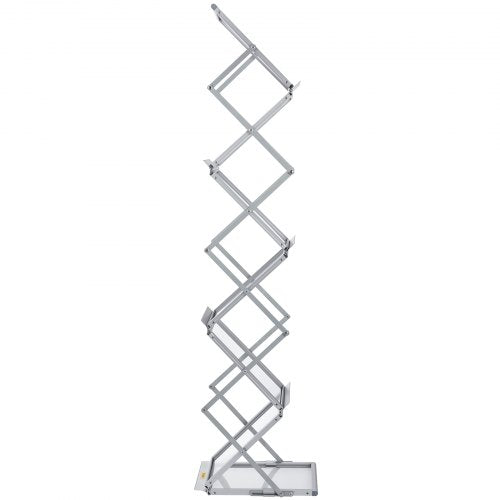 6Pocket Pop Up Aluminum Magazine Rack Lightweight Catalog Holder Stand WCarrying Bag For Trade Show 9