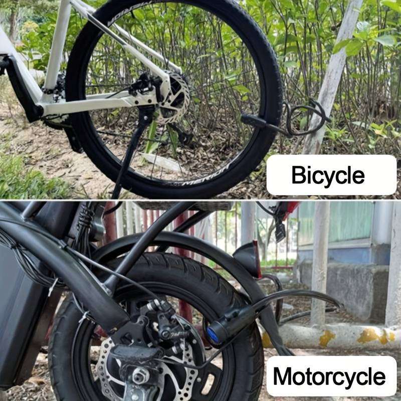 Heavy Duty Motorcycle Chain Lock 80cm Metal Anti Theft Bike Lock With 2 Keys For Maximum Security A 3