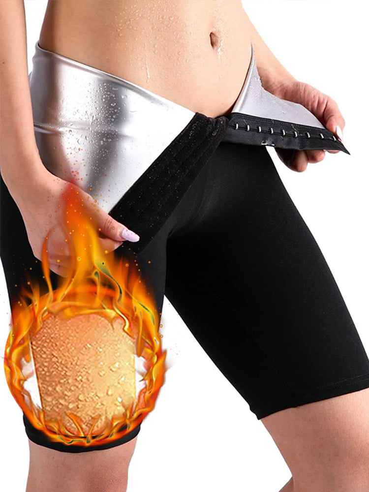Women Hot Sweat Sauna Shaper Shorts, Tummy Control Slimming Panties Waist Trainer Thermo Leggings for Weight Loss