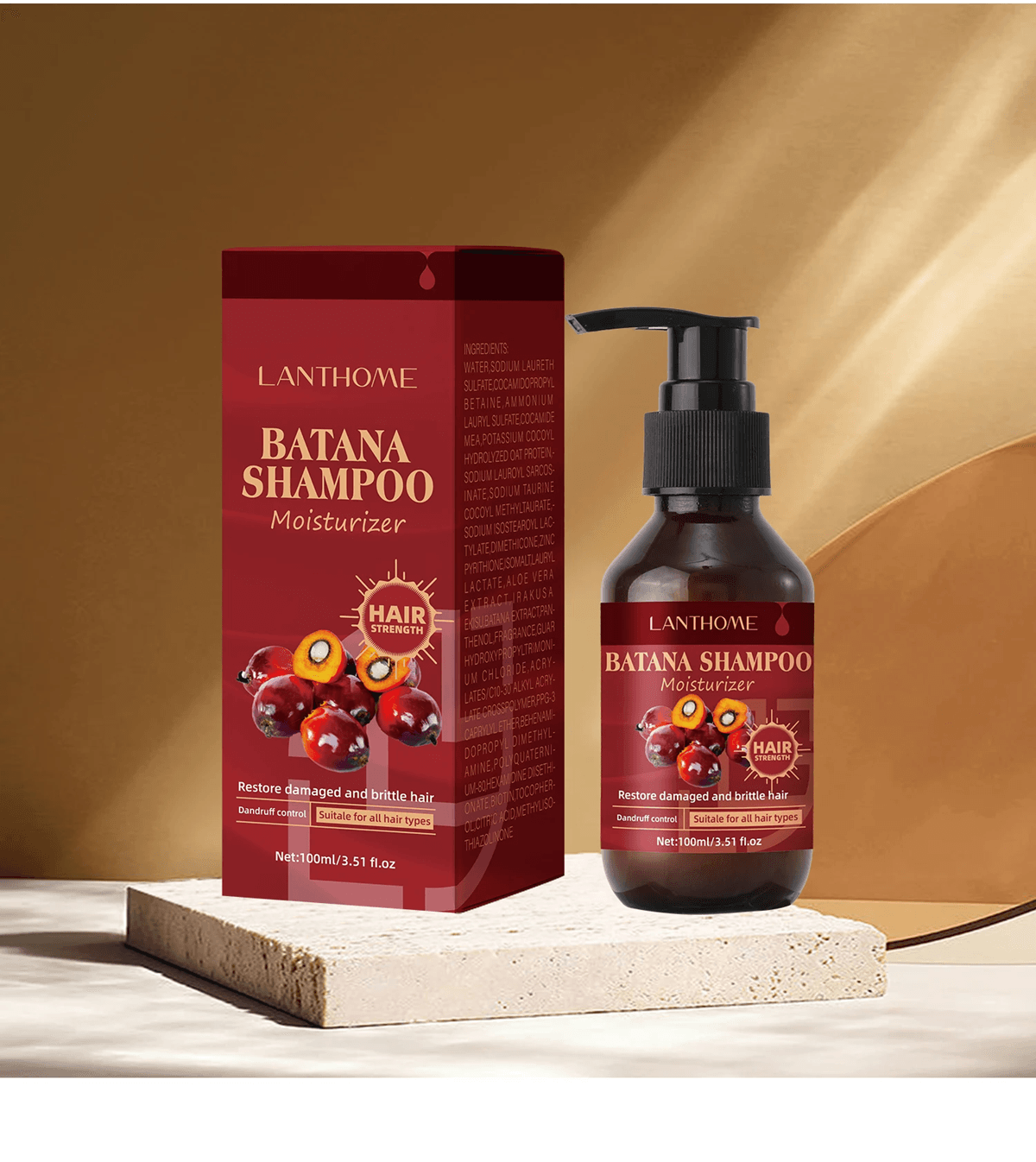 Batana Strengthening Shampoo With Biotin And Mint For Damaged And DandruffProne Hair 4