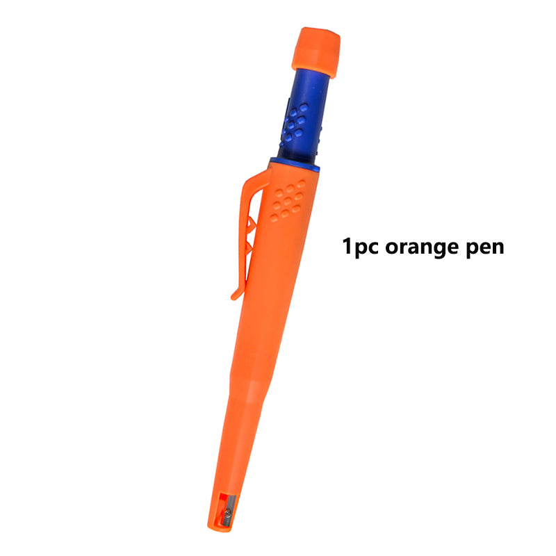 Precision Solid Woodworking Mechanical Pencil Lead Long Headed Carpenter Marking Pencil 9