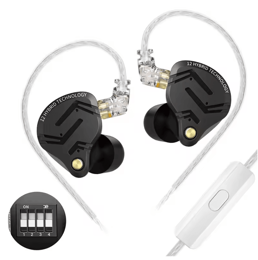 Lenovo KZ ZS12 Pro X Hybrid IEM Tunable 1DD 5BA Metal Earphones 4