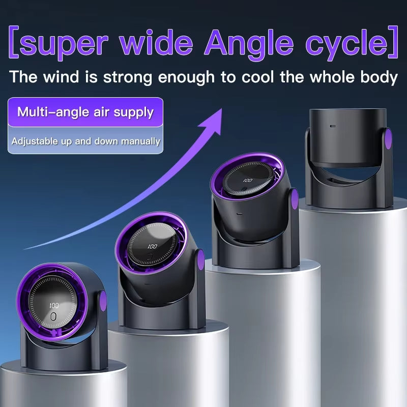Multifunction USB Desktop Fan Rechargeable Stand WallFloorCeiling Air Circulation Fan For Home Coo 5