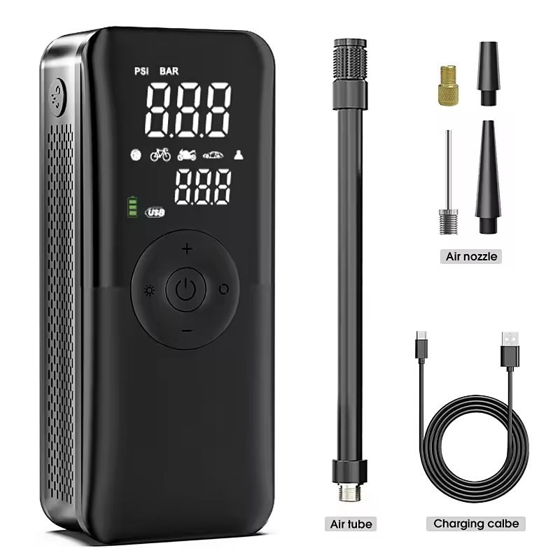 CARSUN Cordless Digital Tire Inflator For Cars Motorcycles Bicycles And Balls 6