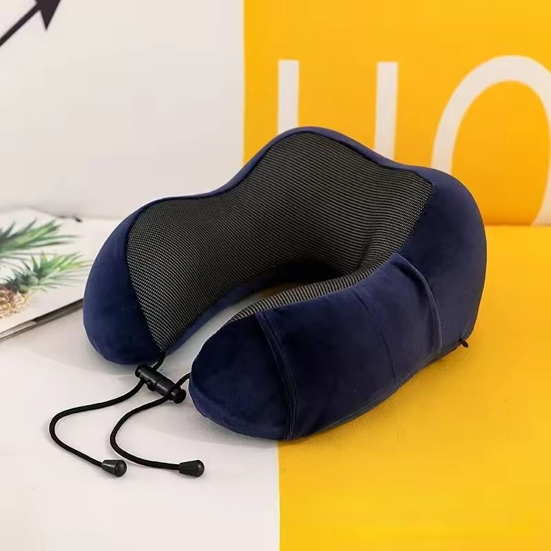 U Shaped Memory Foam Travel Neck Pillow With Massage Support 11