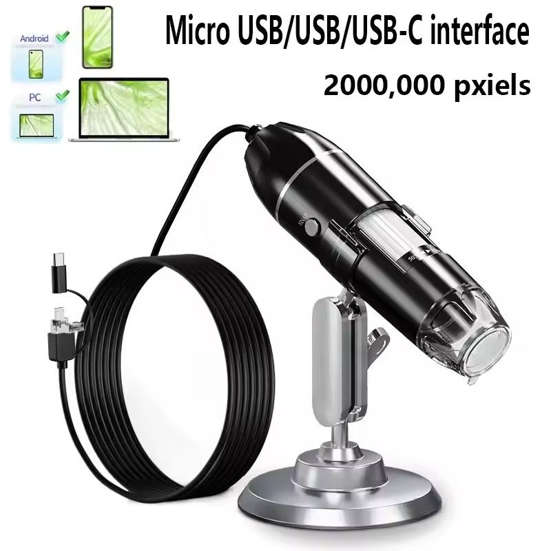 Digital Microscope Camera With LED Magnifier And USB Type C Connection 8