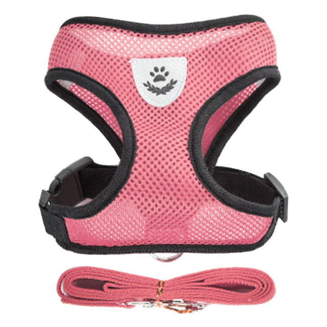 Breathable Dog Harness And Leash Set For Small Dogs Cats Adjustable Soft Vest For Pug Chihuahua Bul 6