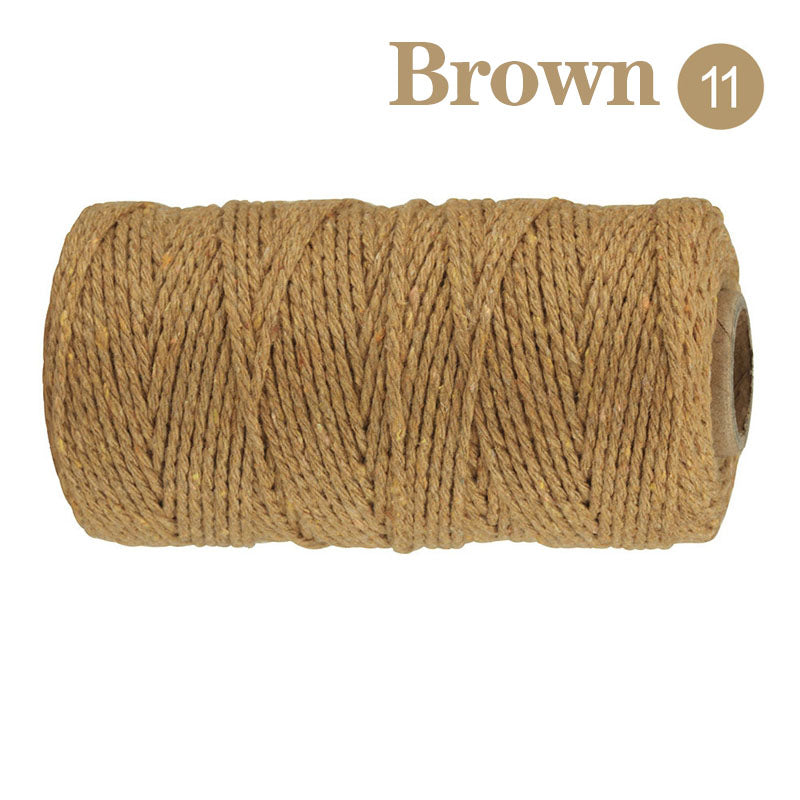 Cotton Macrame Cord Twine Rope String for Crafts, DIY Wall Hangings, Handmade Sewing, Wedding Party & Home Decor