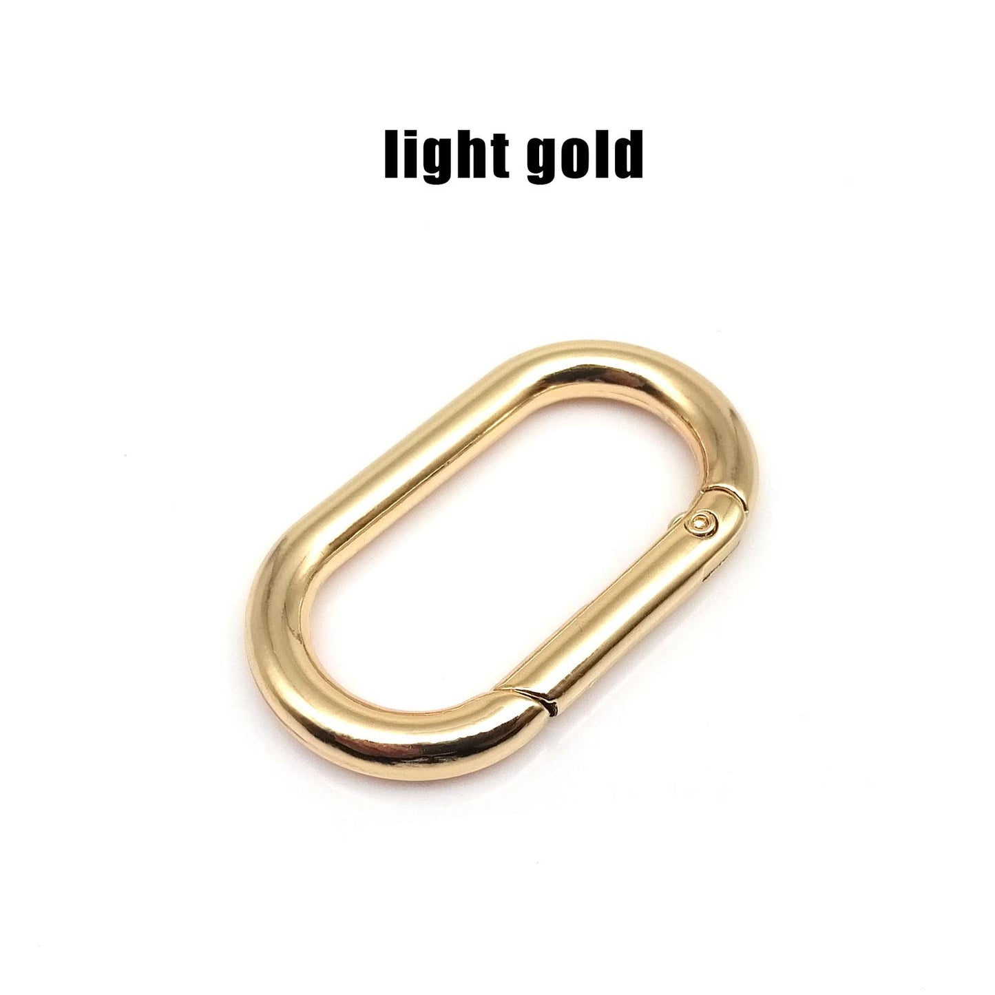 Openable Oval Spring Ring Buckle Clip for Leather Handbag Strap Keyring Pendant Key Chain Dog Collar Carabiner Connector