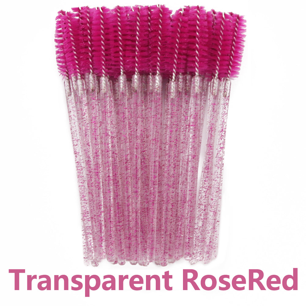 Crystal Disposable Eyelash Brushes Soft Head Mascara Wands For Lash Extensions Eyebrow Makeup Appl 17
