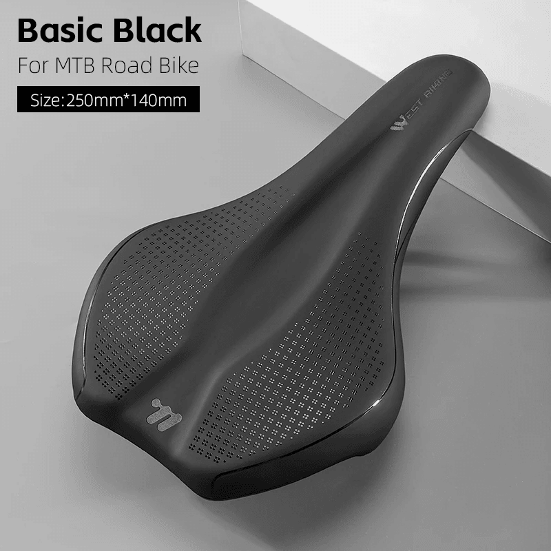 Comfortable Hollow Bike Saddle PU Leather Road Cycling Seat Cushion 14
