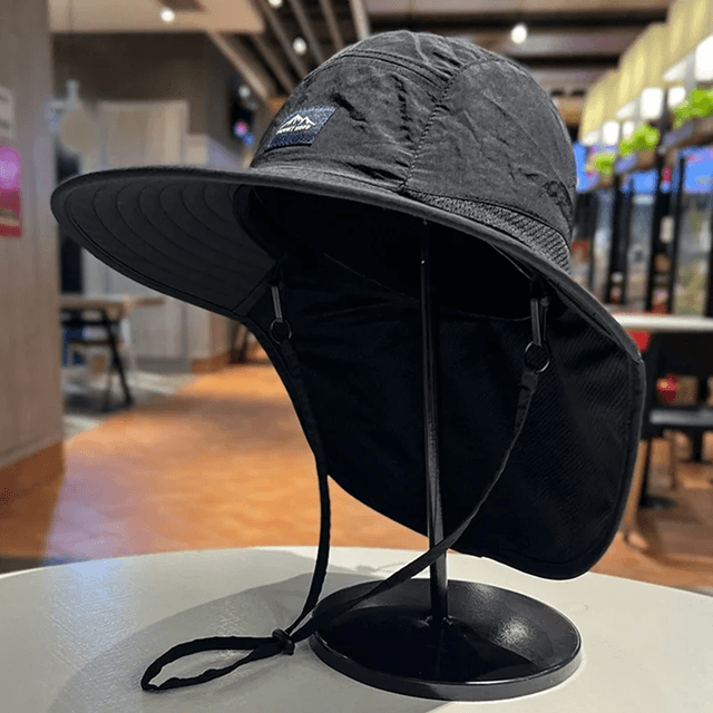 BreezeShield Wide Brim Waterproof Sun Hat With Neck Flap 5