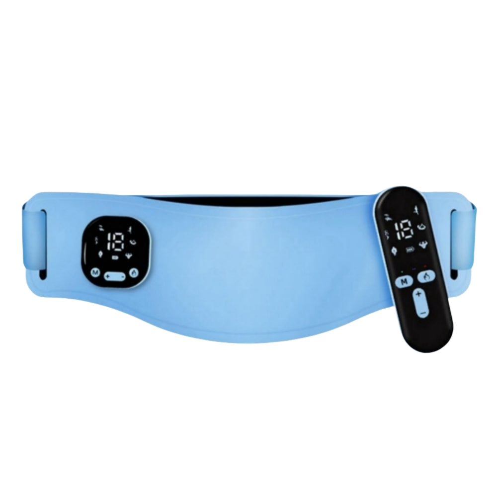 Multi-Function Uterus Massage Belt, Waist Protection Hot Compress Warm Therapy, Vibration EMS Pulse Waist Massager