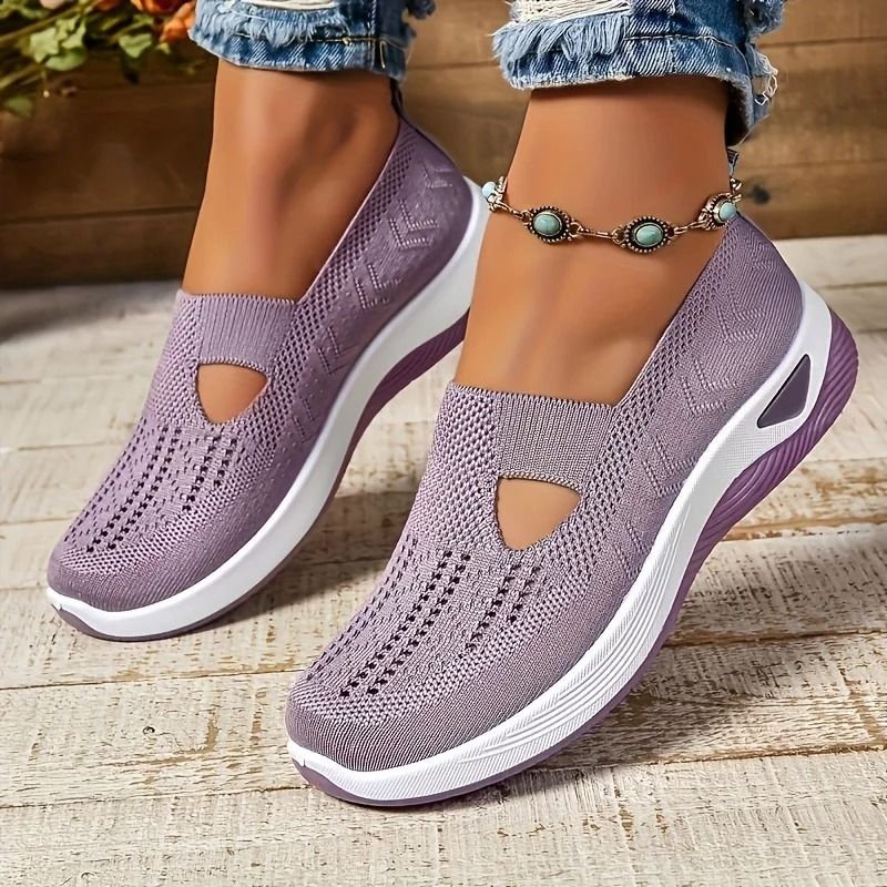 Womens Breathable Mesh Walking Shoes With Lightweight PVC Sole 12