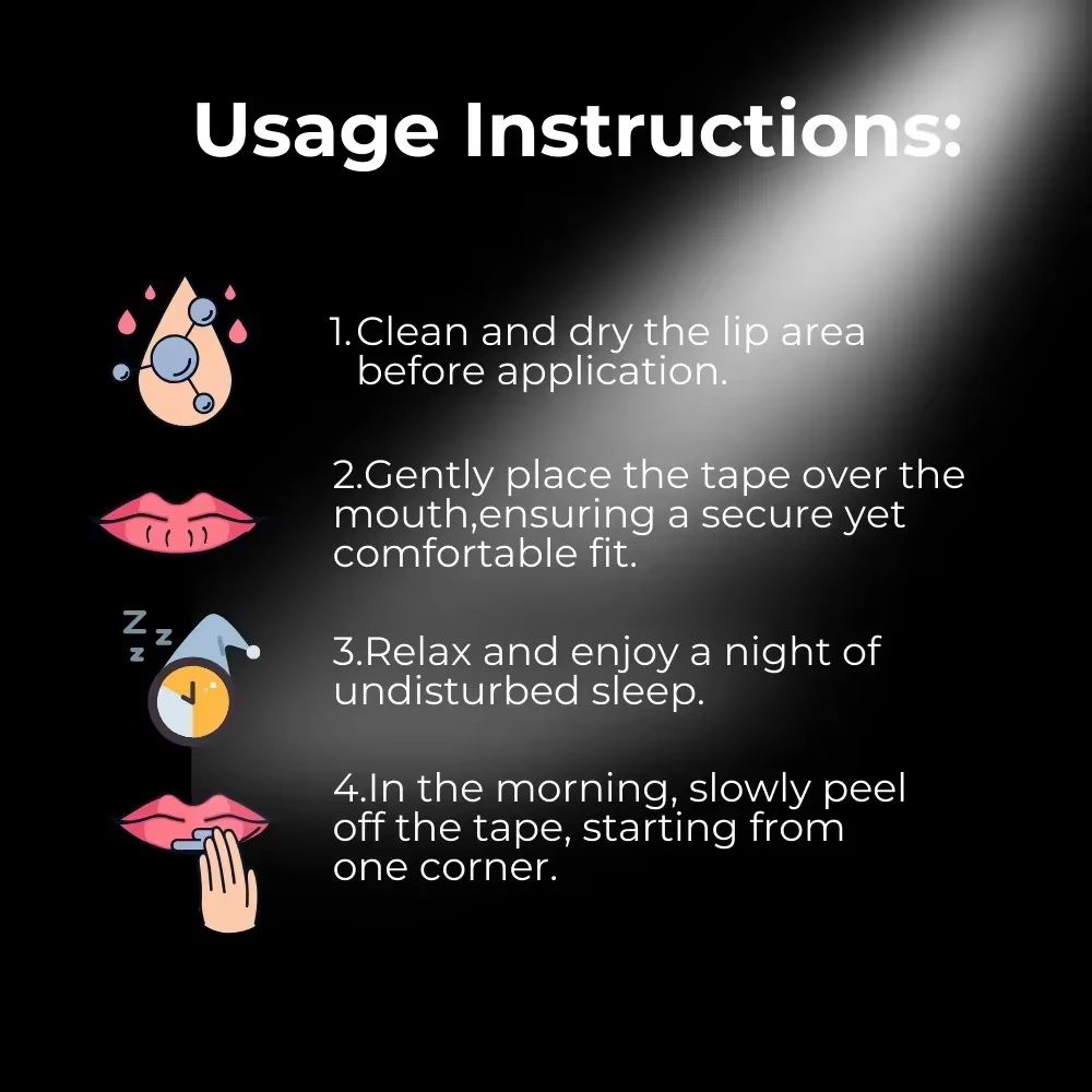 30 Pack Gentle Mouth Tape For Sleep Quiet Snoring Strip 5