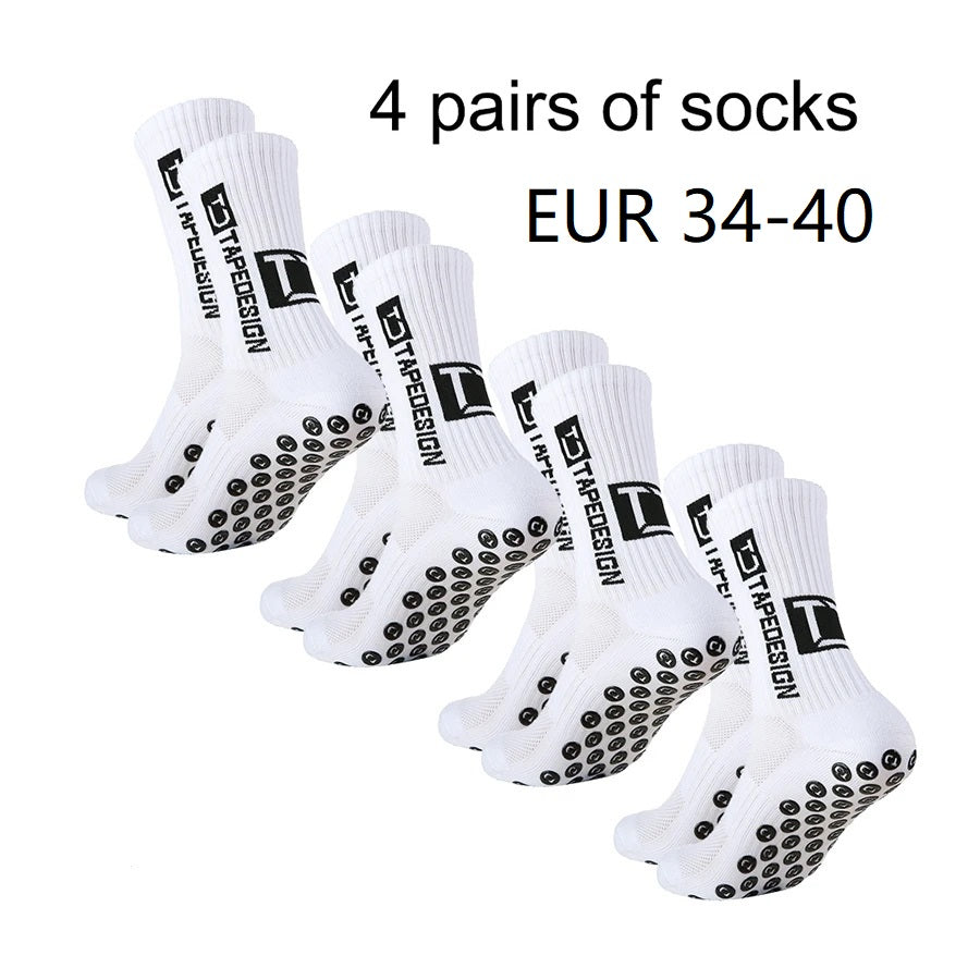 Non Slip TC Mid Tube Football Socks, Breathable Sports Training Socks for Soccer, Running, and Athletic Use
