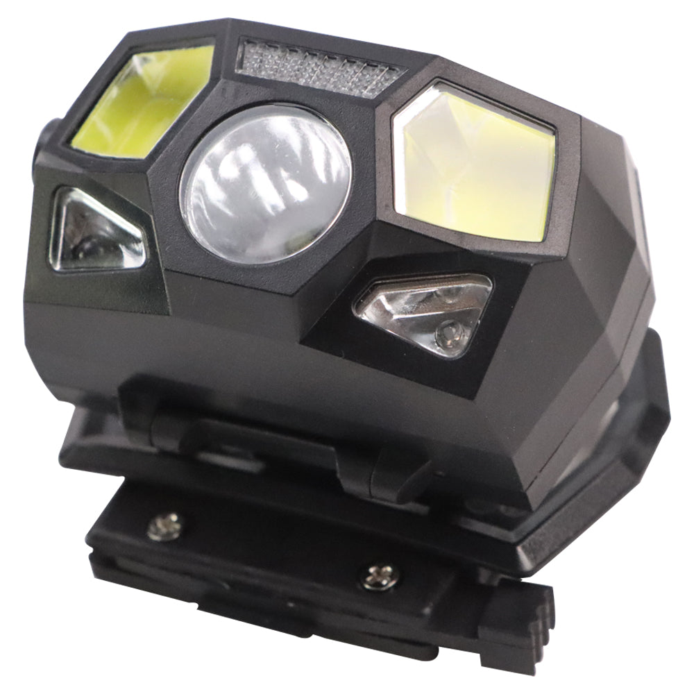 Tactical FAST MICH Helmet Light Sensor Headlamp, Waterproof USB Rechargeable Signal Light for Hunting & Fishing