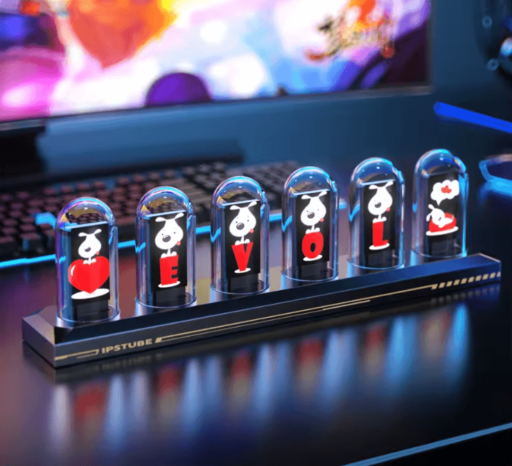 PixelGlow RGB Tube Clock 3