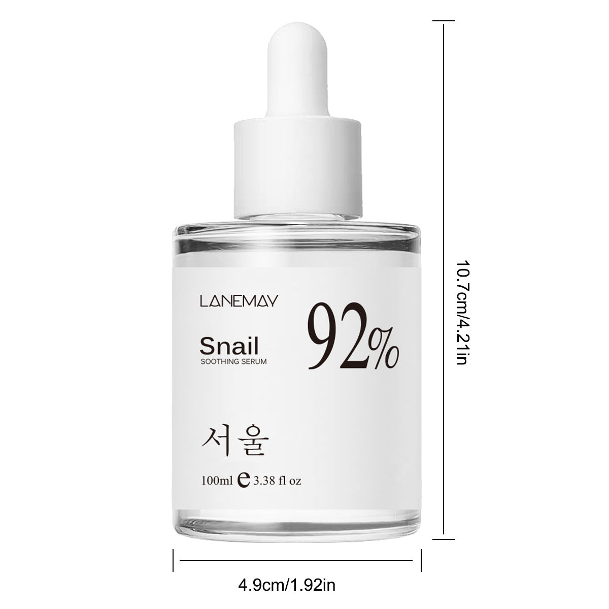 100ml 92% Snail Soothing Facial Essence – Multi-in-One Skin Care Serum for Hydrating & Moisturizing Dry Skin