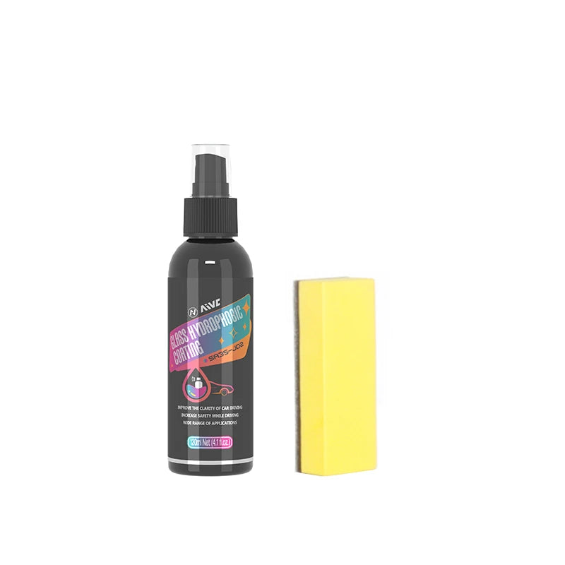Car Glass Hydrophobic Nano Spray, Waterproof Coating for Windshield, Rearview Mirror & Auto Glass, Rain Repellent