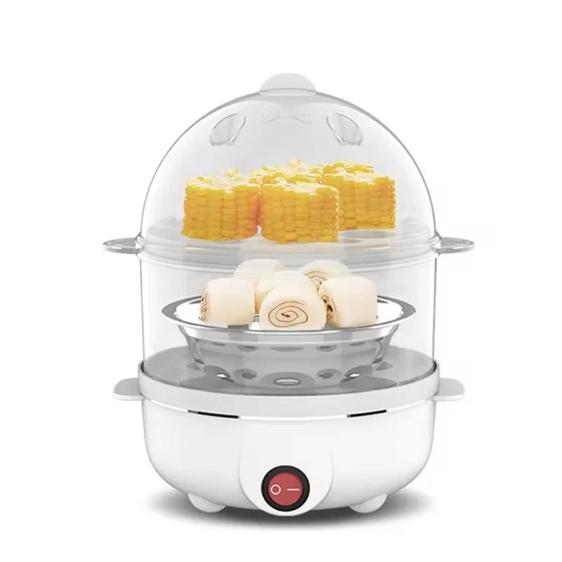 Multifunctional Electric Egg Boiler And Steamer With Double Layers For Breakfast Cooking And Kitche 6