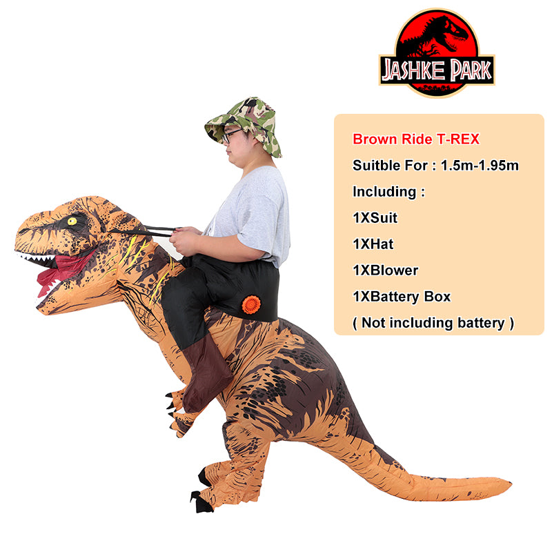 TREX Monster Inflatable Costume BlowUp Dinosaur Cosplay Suit For Halloween Christmas Parties Men 3